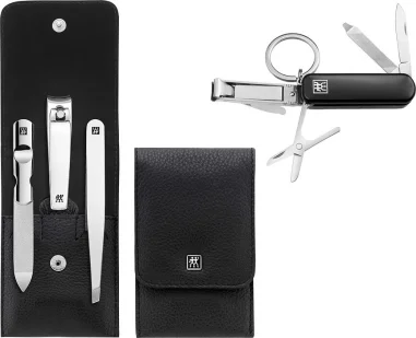 Zwilling Classic Inox Set de Manicura en Estuche de Piel (4 piezas)