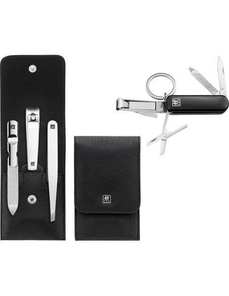 Zwilling Classic Inox Set de Manicura en Estuche de Piel (4 piezas)