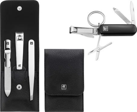Zwilling Classic Inox Set de Manicura en Estuche de Piel (4 piezas)