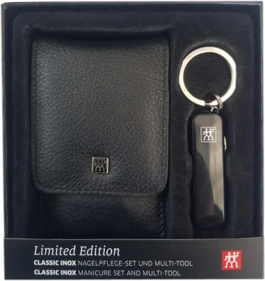 Zwilling Classic Inox Set de Manicura en Estuche de Piel (4 piezas)