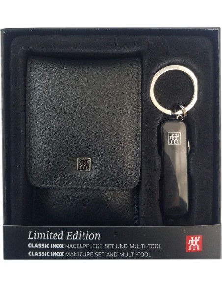 Zwilling Classic Inox Set de Manicura en Estuche de Piel (4 piezas)