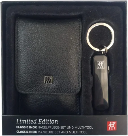 Zwilling Classic Inox Set de Manicura en Estuche de Piel (4 piezas)