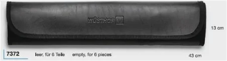 WÜSTHOF Manta-portacuchillos Enrollable 6 Bolsillos con velcro