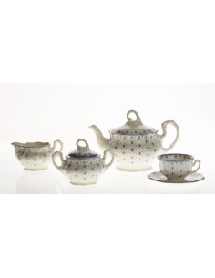 Juego de Té 27 Piezas La Cartuja de Sevilla Flor de Lis