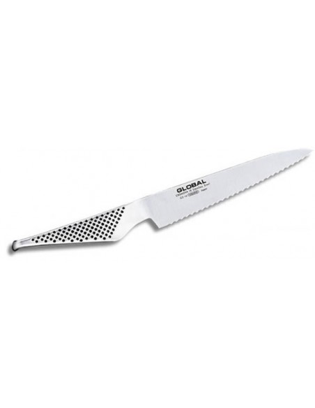 Cuchillo GLOBAL GS-14 Utilitario Dentado, 15 cm