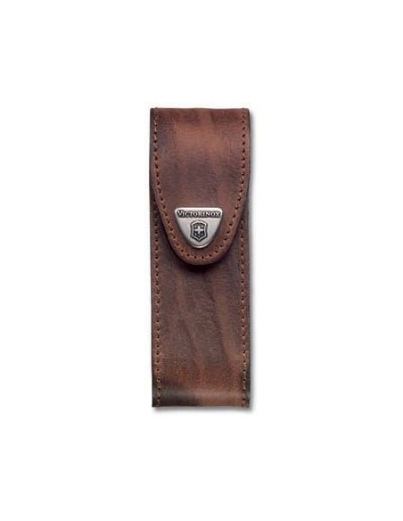 Estuche para cinturón piel marrón, para multiherramientas bloqueables