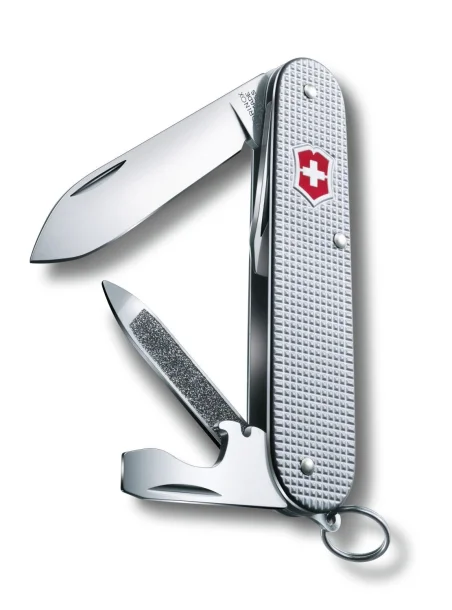 CADET - 9 USOS 84mm. ALOX PLATA CON CRUZ 