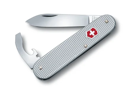 Victorinox Bantam 5 usos Alox plata con cruz
