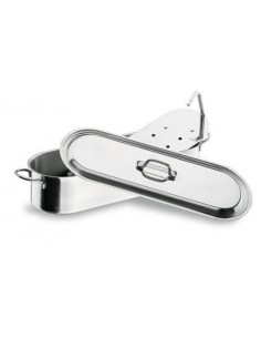 Hervidor de pescado 50 x 19 x 11 cm. 13,80 l. INOX 18/10