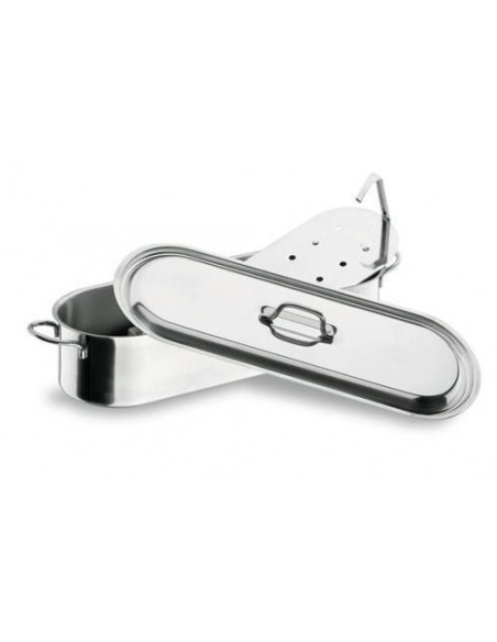Hervidor de pescado 50 x 19 x 11 cm. 13,80 l. INOX 18/10