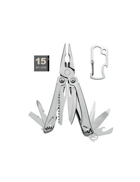 Leatherman Sidekick, funda y mosquetón, caja cartón