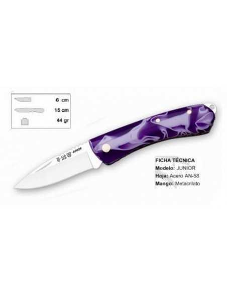 Navaja Junior Arco Iris 6 cm m/ morado