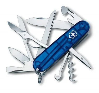 Navaja Suiza Huntsman, Azul traslucido 15 funciones (1.3713.T2)