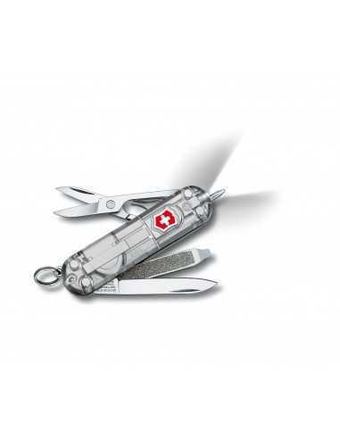 Navaja Suiza Signature Lite Silver Tech, 7 func. con boligrafo y LED