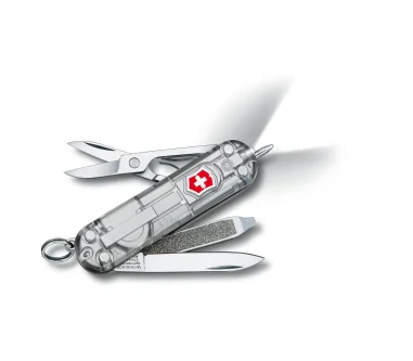 Navaja Suiza Signature Lite Silver Tech, 7 func. con boligrafo y LED