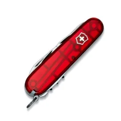 Navaja Victorinox Climber, Rojo traslucido 14 funciones (1.3703.T)