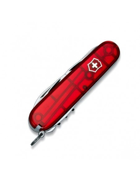 Navaja Victorinox Climber, Rojo traslucido 14 funciones (1.3703.T)