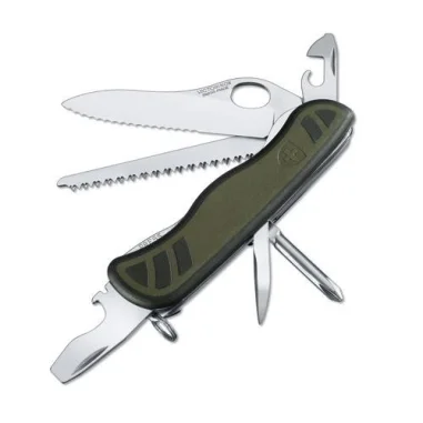 Navaja Victorinox Militar Suizo, 10 funciones , Verde (0.8461.MWCH)