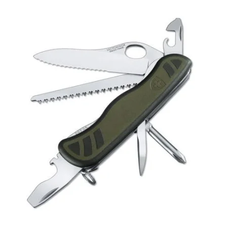 Navaja Victorinox Militar Suizo, 10 funciones , Verde (0.8461.MWCH)