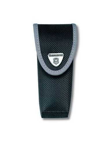 Estuche negro para multiherramientas bloqueables.