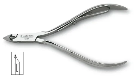ALICATE CUTICULA MACHIEMBRADO 10cm. Corte 3mm 3 Claveles