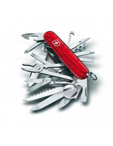 SwissChamp rojo traslucido, 33 funciones (1.6795.T)
