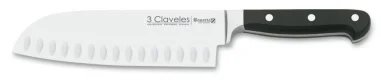 CUCHILLO FORJADO SANTOKU ALVEOLADO BAVARIA 18 cm -