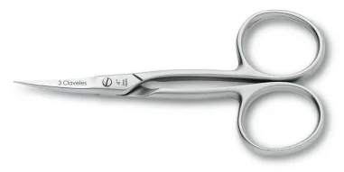 TIJERA MANICURA CURVA INOX 4" D 3C