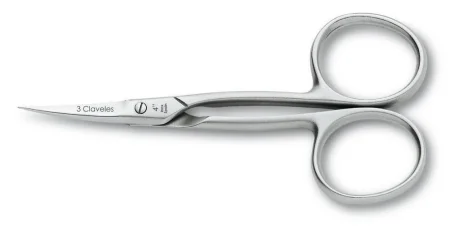 TIJERA MANICURA CURVA INOX 4" D 3C