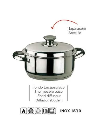 Cacerola Inxoxibar Ecco con Tapa