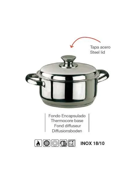Cacerola Inxoxibar Ecco con Tapa