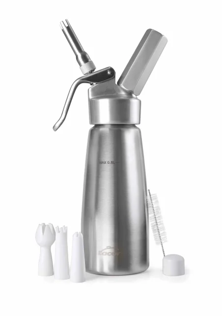 Sifon crema inox con cabezal aluminio Lacor 