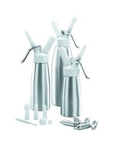 Conjunto Sifones crema aluminio Lacor 