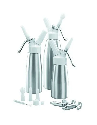 Conjunto Sifones crema aluminio Lacor 