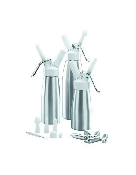 Conjunto Sifones crema aluminio Lacor 