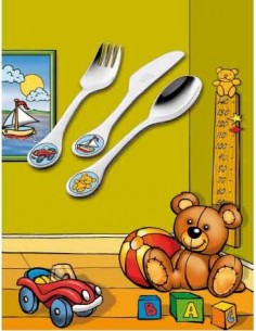 Juego cubierto infantil, 3 pzas. Zwilling modelo Toys 2