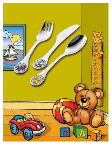 Juego cubierto infantil, 3 pzas. Zwilling modelo Toys