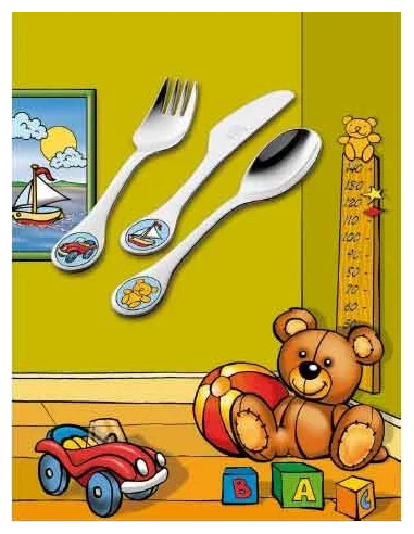 Juego cubierto infantil, 3 pzas. Zwilling modelo Toys