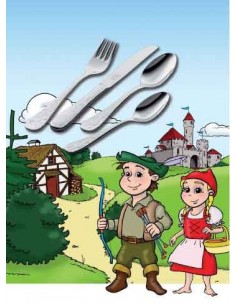 Juego cubierto niño, 4 pzas. Grimm's Märchen 2