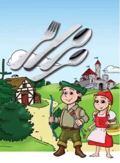 Juego cubierto niño, 4 pzas. Grimm's Märchen 2