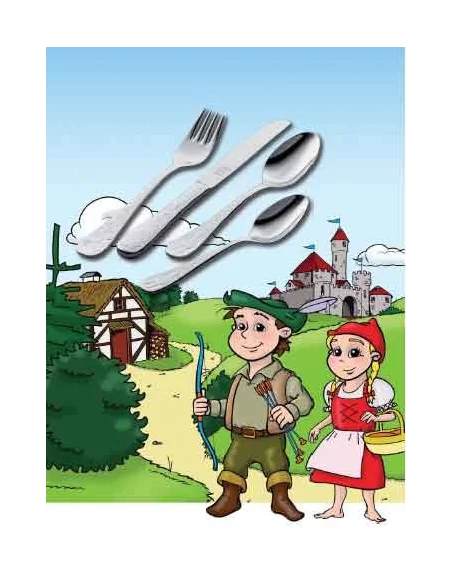 Juego cubierto infantil, 4 pzas. Zwilling modelo Grimm's Märchen