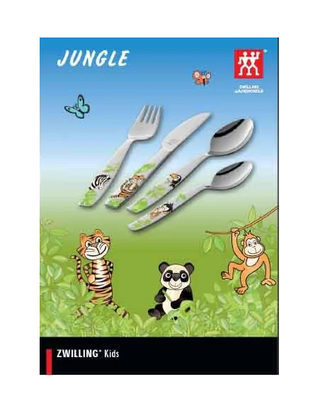 Caja Juego cubierto infantil, 4 pzas. Zwilling modelo JUNGLE