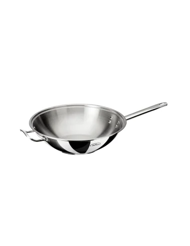Wok 30 cm inox