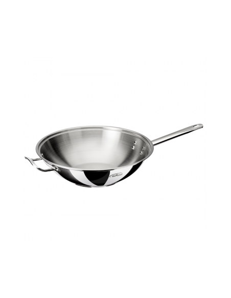 Wok 30 cm inox