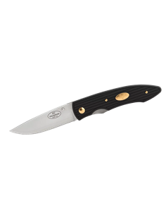 Navaja Fallkniven PCx  CoSLam • NEGRO • Grilon • Herrajes baño ORO 24K • CLIP