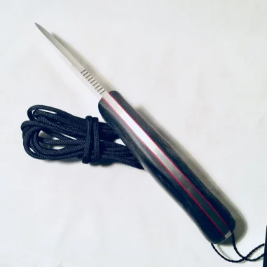 CUCHILLO URSUS PUÑO MICARTA CANVAS NEGRO H/10 CM (CM116)