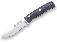 CUCHILLO LYNX PUÑO MICARTA CANVAS NEGRO C/ PEDERNAL H/10.5 CM (CM111-1)