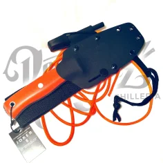 CUCHILLO LYNX PUÑO MICARTA NARANJA F/KYDEX C/ PEDERNAL H/10.5 CM (CN111-3) 2