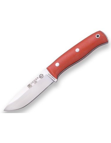 CUCHILLO LYNX PUÑO MICARTA NARANJA F/KYDEX C/ PEDERNAL H/10.5 CM (CN111-3)
