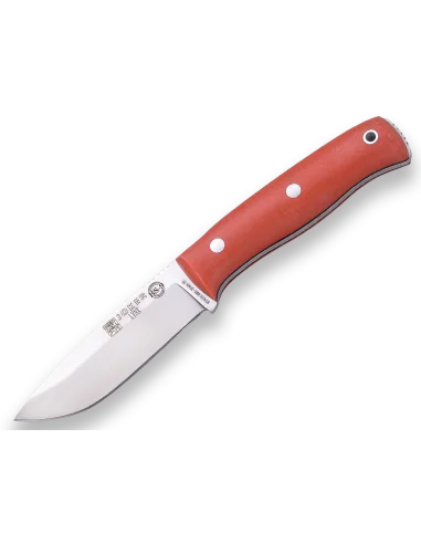 CUCHILLO LYNX PUÑO MICARTA NARANJA F/KYDEX C/ PEDERNAL H/10.5 CM (CN111-3)
